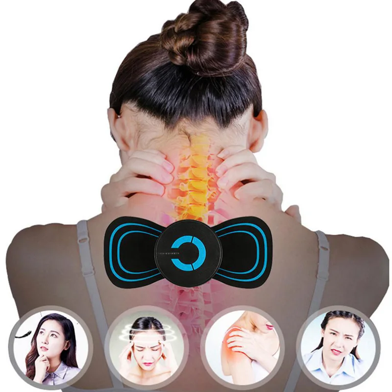 2Pcs Neck Massager Gel Pads Electric Neck Cervical Massager Body Massager Neck Massage Instrument Massager for Body Health Care