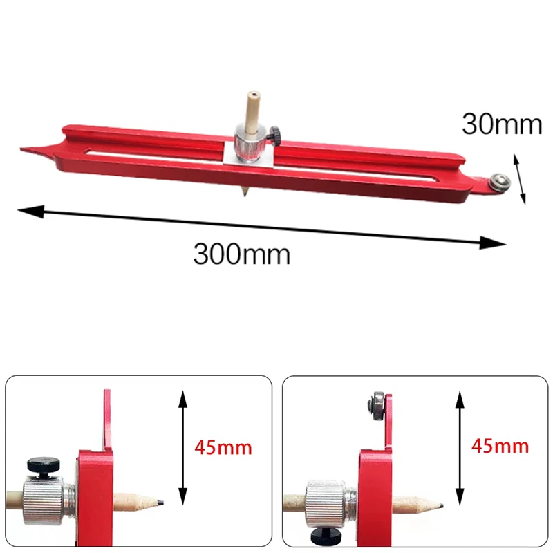 Aluminum Alloy Profile Scribing Ruler Contour Gauge For Skirting Scribe Measuring Shape Gauge Joinery Woodworking Tool