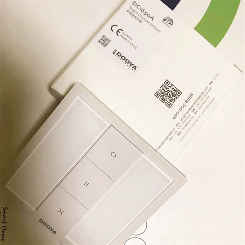 Brand New Dooya DC1650A Single Channel Wall Switch DC1651A Double Channel Emitter Wall Receiver Remote Control For Curtain Motor