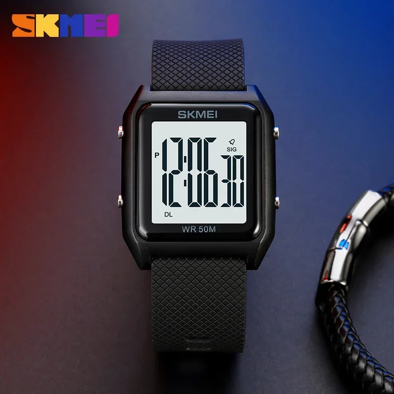 SKMEI 1866 Luxury Sport Waterproof Mens Digital Wristwatches Stopwatch Countdown Men Electronic Watches 1879 Relogio Masculino