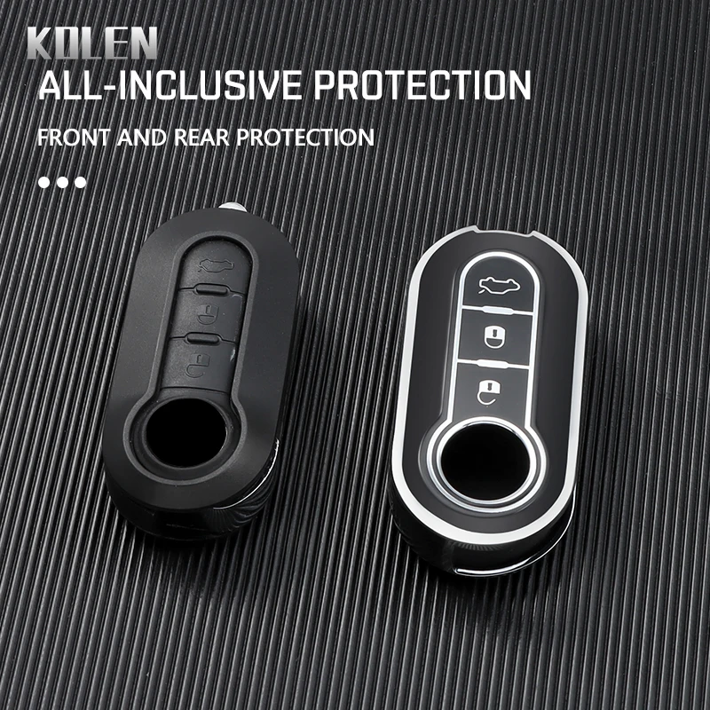 TPU new Car Remote Key Case Cover Shell 2025 Fob For Fiat 500 Ducato Panda 500L Punto Lancia Musa For Citroen Jumper For Peugeot Boxer