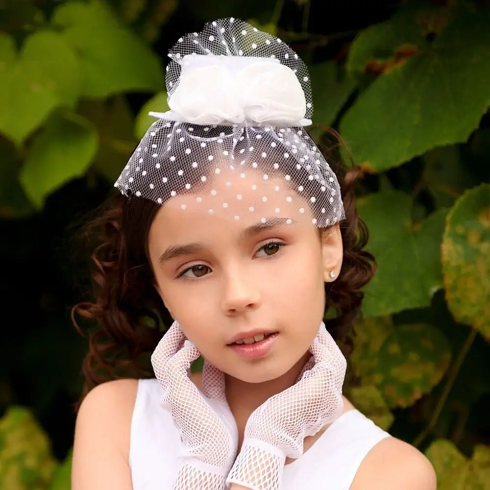 Ladies Hairpin new Small Hat Headband Wedding Party Floral Hair 2025 Cap Flower Fascinator Hat Floral Mesh Veil Headdress