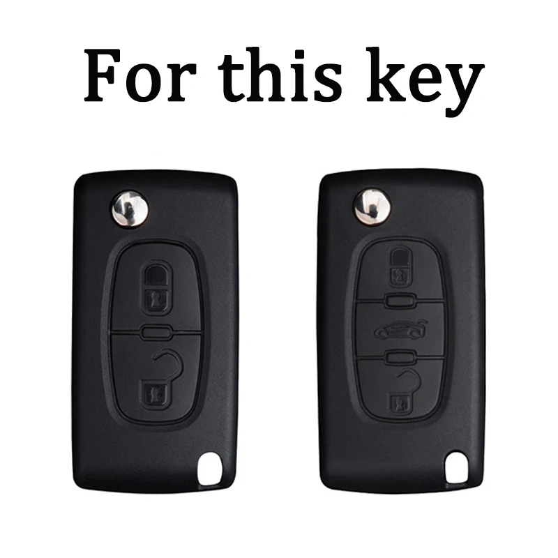 TPU Car Remote Key Case Cover Shell For Peugeot 107 207 307 308 407 607 3008 5008 for Citroen Xsara Picasso C5 C6 C8 Keyless