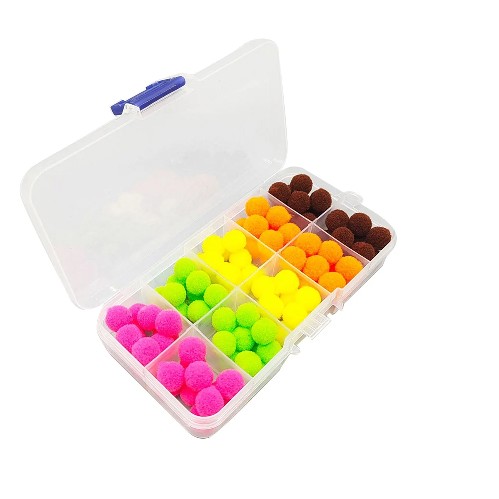 20/100pcs Bait Balls Floats Ball Fishing Lures Flies Lure Flyfishing Fly Hook Bait Material Carp Fishing Trout Octopus Baits