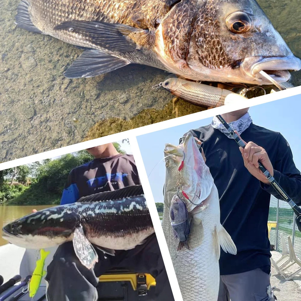 90mm mini Automatic Swimming Robotic Electric Fishing Lure Multi Jointed Bait Auto Swimbait USB LED Light Wobbler for pike 240517