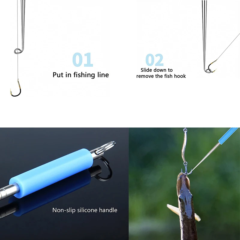3Pcs Fish Hook Remover Tool Fishing Disgorger Plastic Portable Unhook Extractor Fishing Supplies Accessories