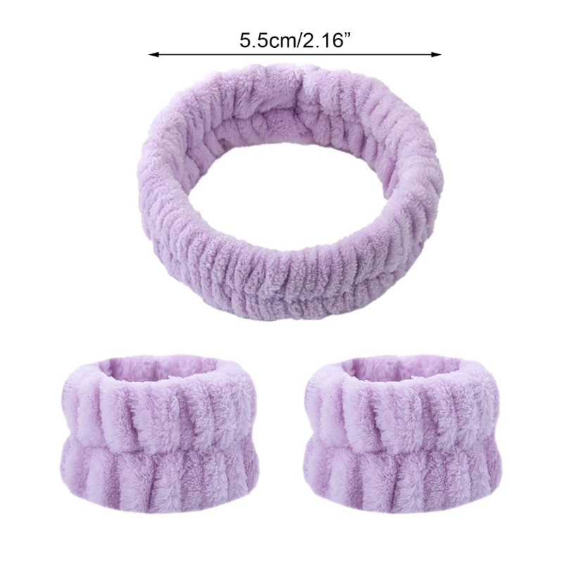 Wrists Washband Headband 2025 Scrunchies Cuffs Face new Washing Wristbands Absorbent Microfiber Wash Towel for Makeup Skincare