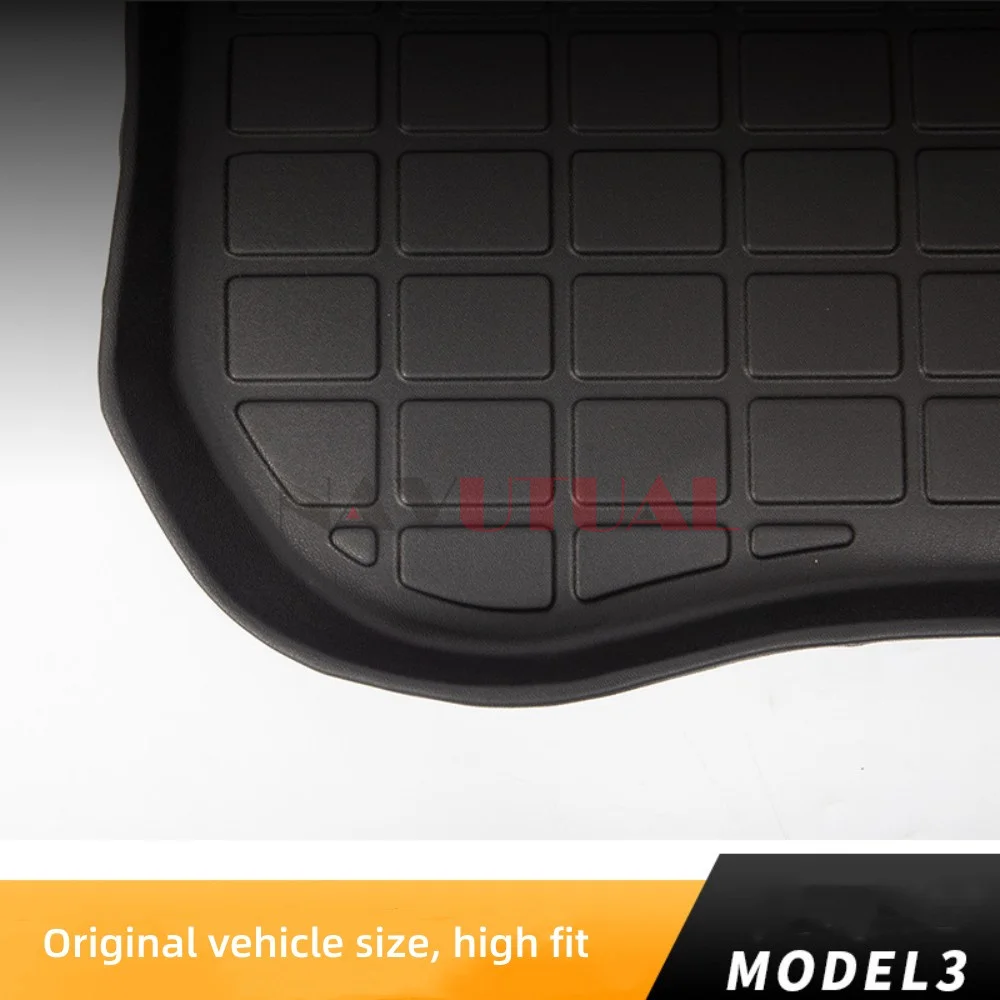 For Tesla Model Y Rear Seats Back Protector Anti-Kick Mats TPE Seat Cover & Trunk Mats Foot Pad Model 3 Y 2016-2023 Accessories