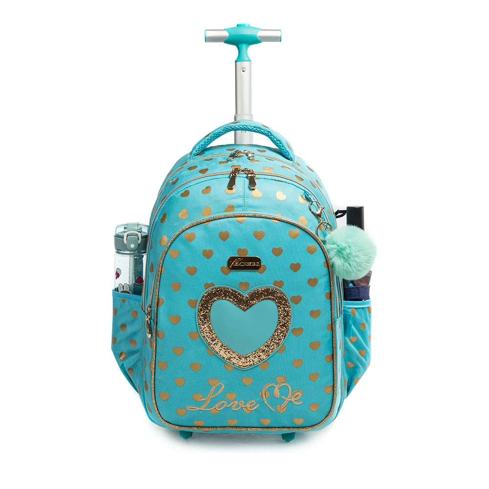 Children School Rolling Backpack Bag School Wheeled Backpack for Girls 2025 SchooTrolley Bag Wheels Kids new Travel Lage Trolley Bags