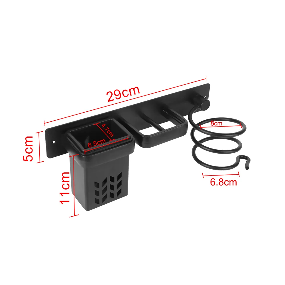 Hair Dryer Holder Rack Bathroom Hair Care Tool Wall Mounted Storage Holder Storage Box Hair Straightener Holder