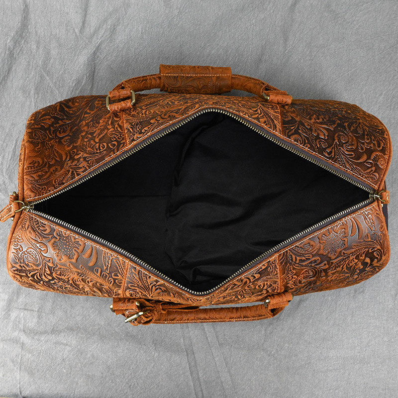 Crazy Horse Travel For Men - Vintage Leather Duffle Bag New Free Delivery Designer Bag