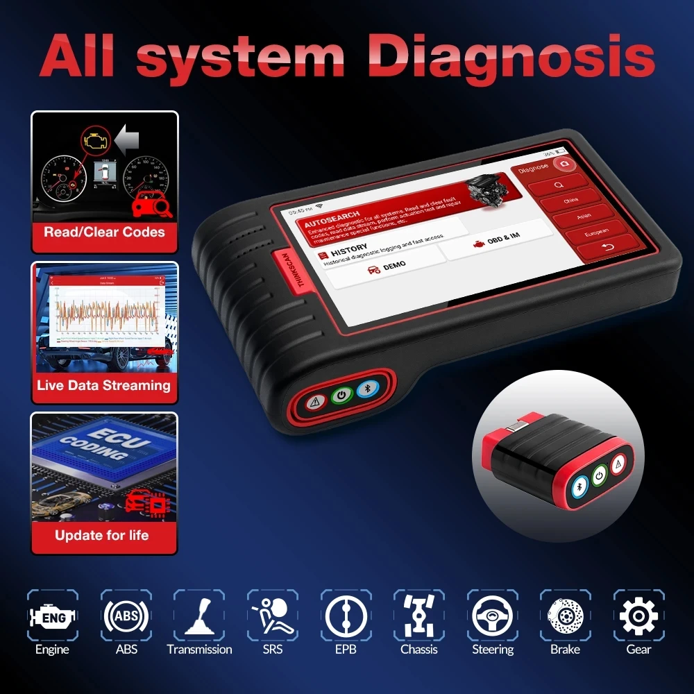 ThinkCar THINKscan Thinktool Max Thinkscan Max2 OBD2 Scanner Professional Full System OBD2 Diagnostic Tool ECU Coding PK MK808