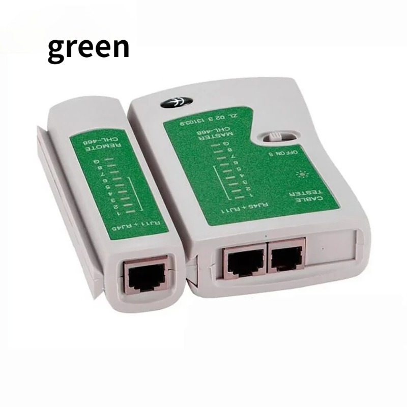 2024 RJ45 Network Cable Lan Tester RJ45 CAT5 UTP LAN Cable Tester Networking Tool Network Repair RJ45+BNC Network Cable Tester for RJ45