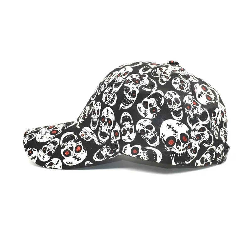 Personalized Skull Print Baseball Cap Men Women Gorros Trucker Cap new Unisex 2025 Adjustable Duck Sun Hat Outdoor Anti-Sun Hip Hop