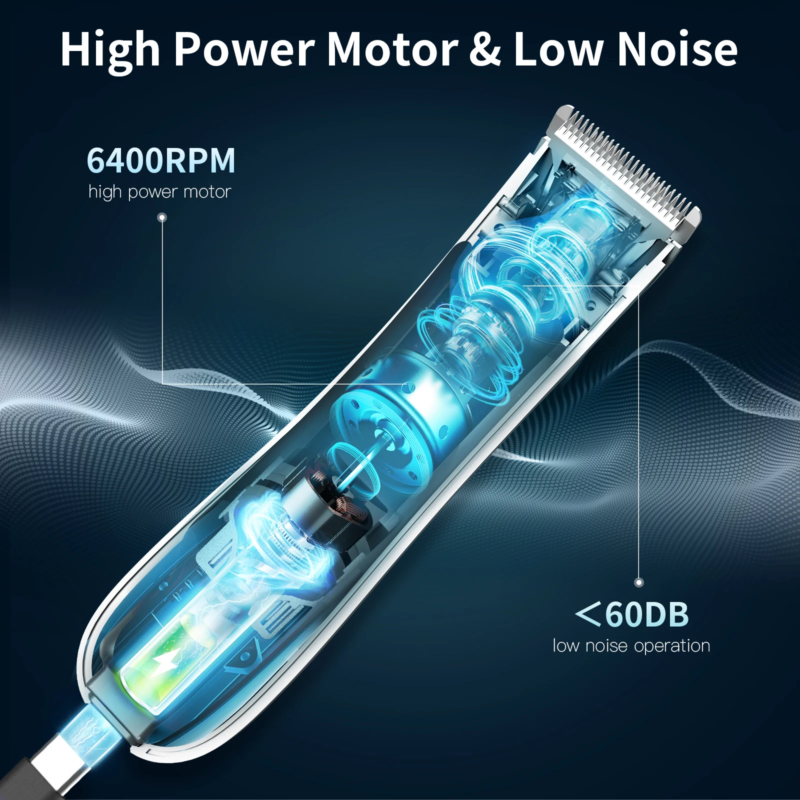 Kensen S10 Men's Electric Groin Body Hair Trimmer Pubic Hair Trimmer Body Grooming Clipper for Men Bikini USB Rechargeable Razor