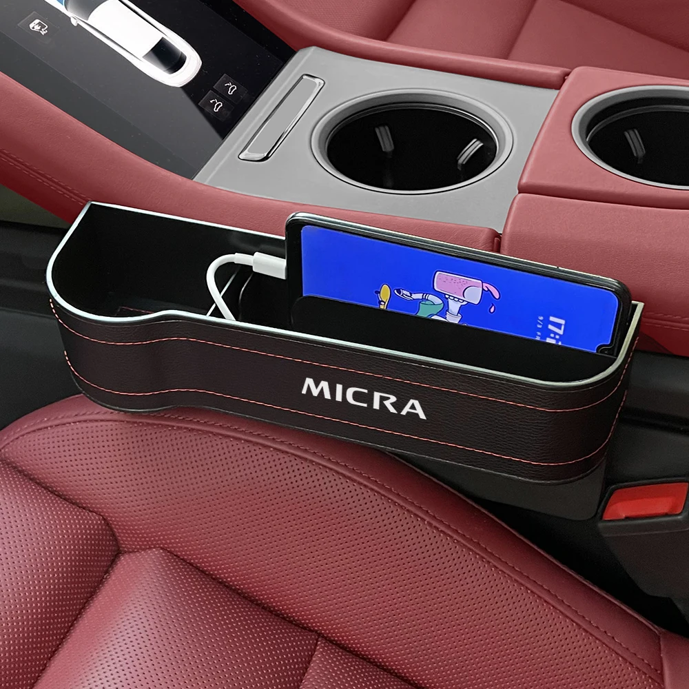 Car Seat Gap Organizer Storage Box Accessories For Nissan Qashqai J10 J11 Juke 2 Micra K12 K14 Leaf X-Trail T32 Sentra Murano