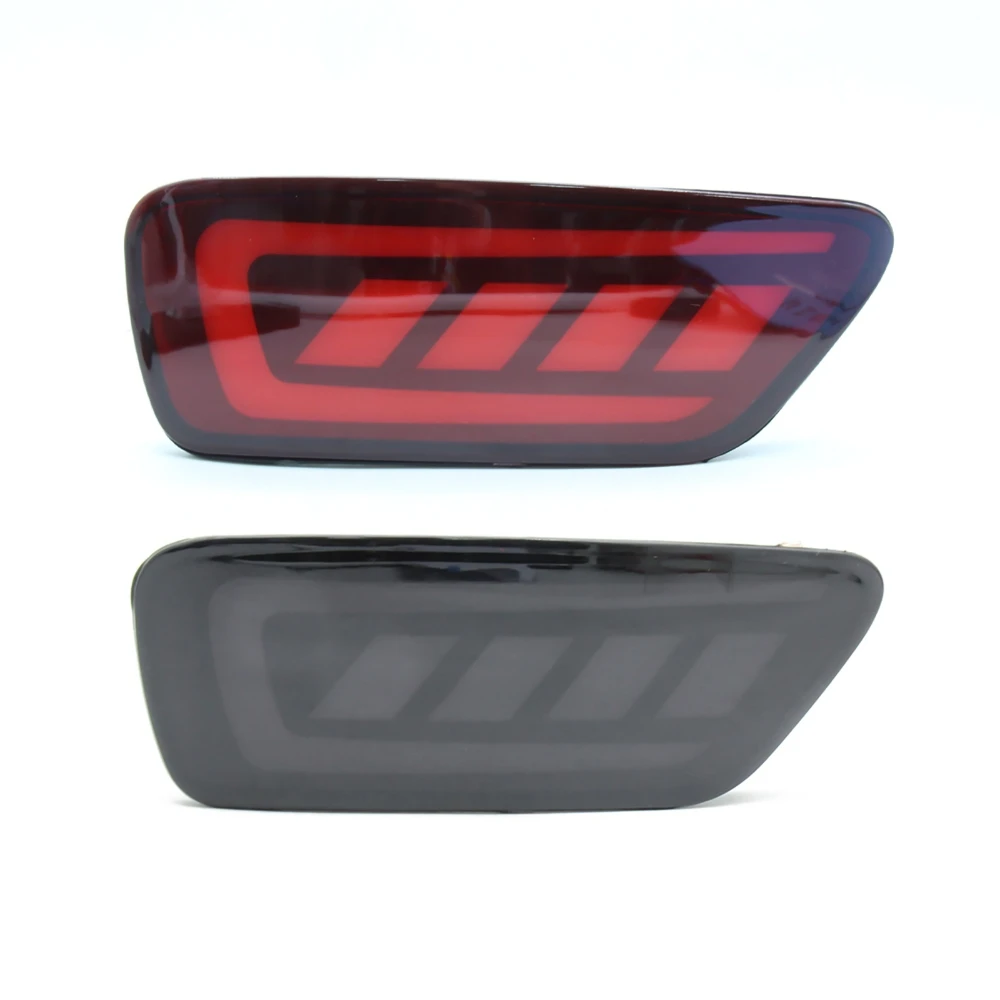 LED Rear Bumper Reflectors for Jeep Grand Cherokee 11-22 Driving Day Running Stop Brake Turn Signal Light For Jeep Compass 11-17