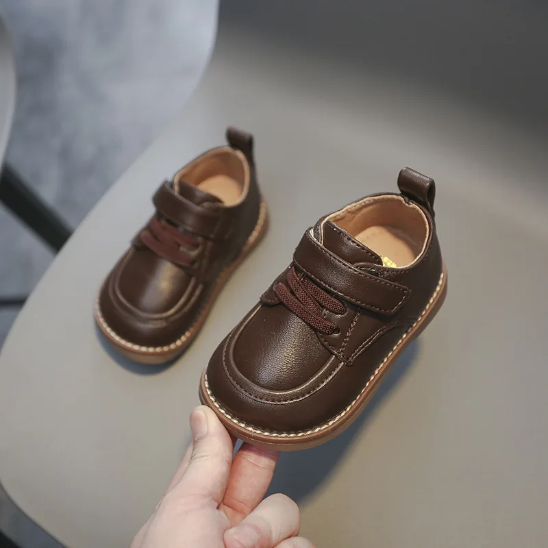 British Style 2025 Kids Leather Shoes new for Baby Boys Spring Autumn Infant Casual Shoes Comfortable Children Birthday Party Shoes