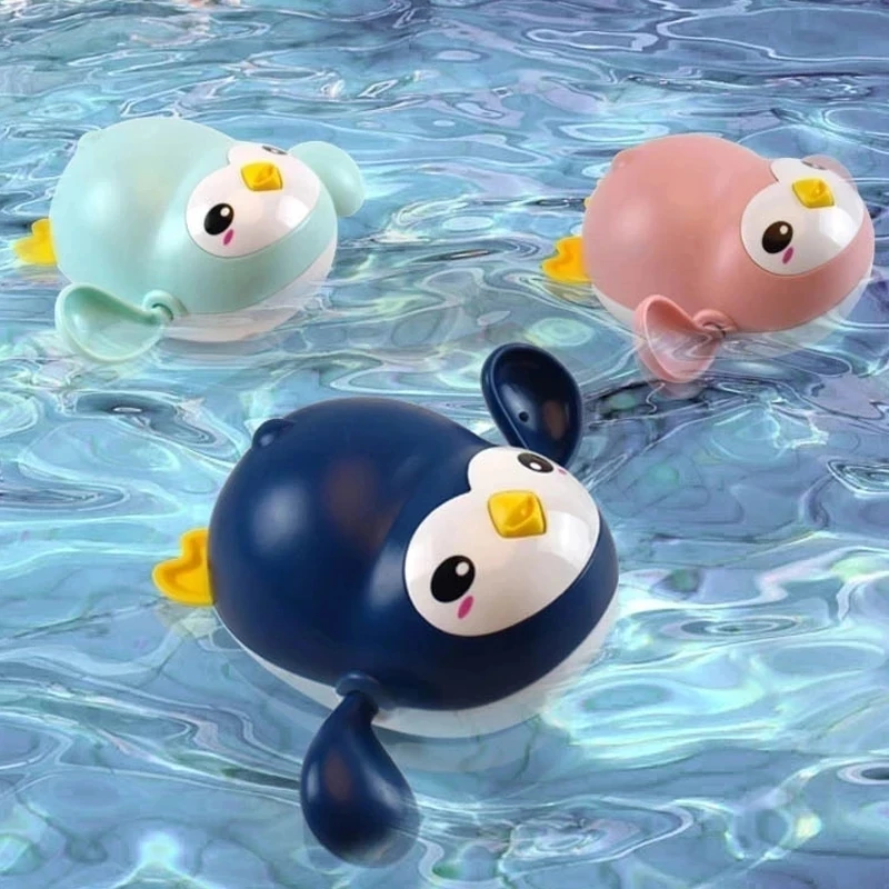 2023 New Baby Bath Toys For Children 2025 Swimming Pool Bathing Ducks Classic Wound-up Chain Clockwork Water new Toys For Baby 0 12Months