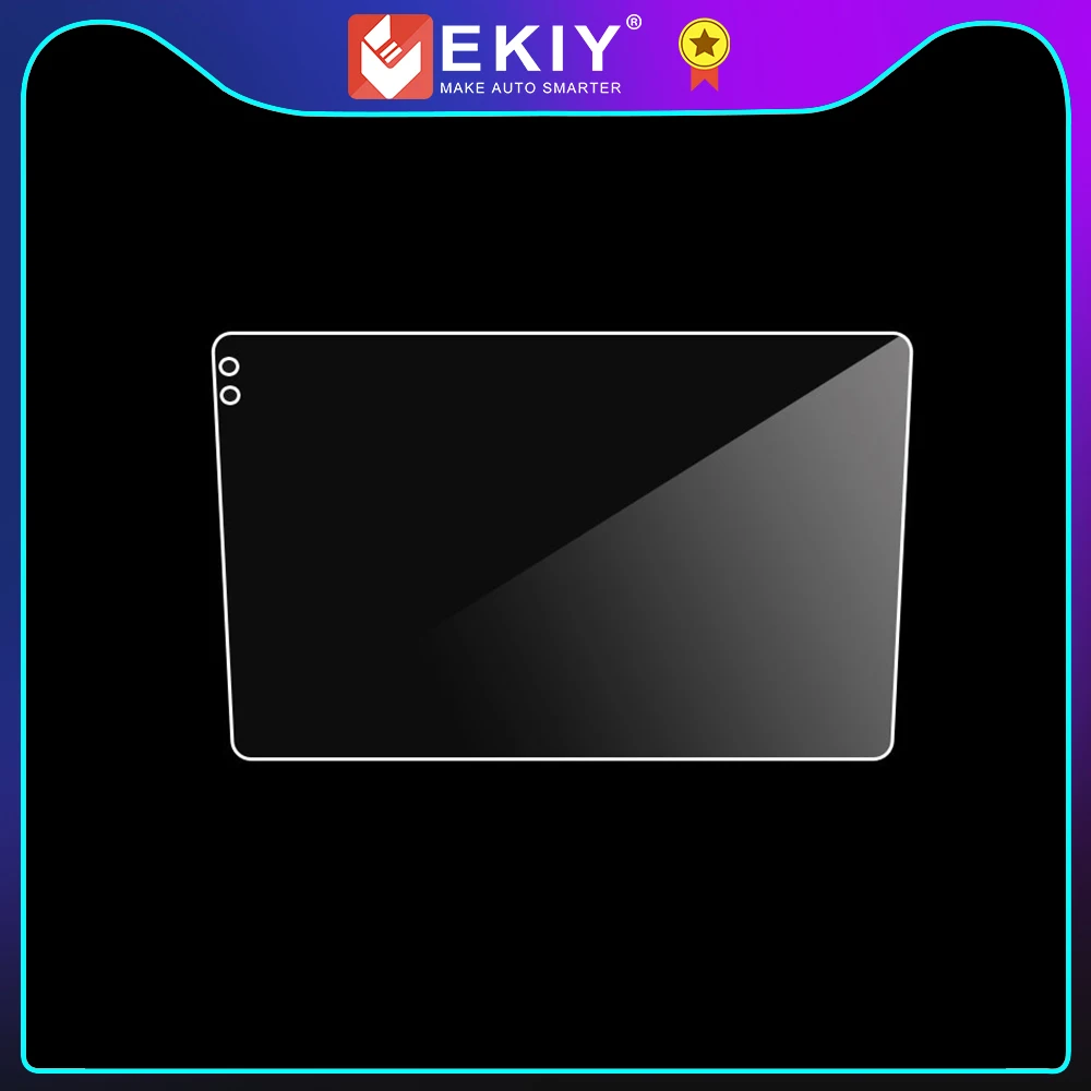 EKIY Car Tempered Glass Protective Film car Sticker for 9 10.1 inch Radio stereo GPS DVD full LCD Touch screen car accessories