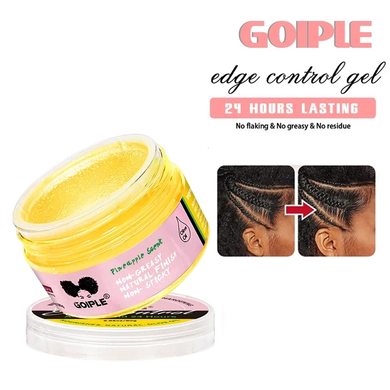 GOIPLE Edge Control Gel Black Women Frizz Fixed Wax Stick Lace Front Wig Glue Waterproof Bond Adhesive Remover Hair Styling Kit