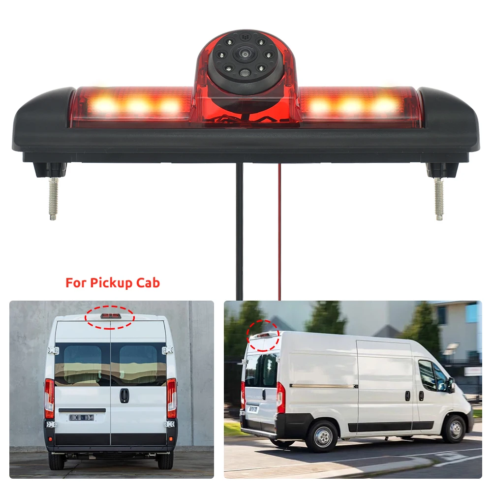 Parking House Car Rear View Camera Brake Light with 7 Inch Monitor For Fiat Ducato Citroen Jumper Peugeot Boxer 2006-2015