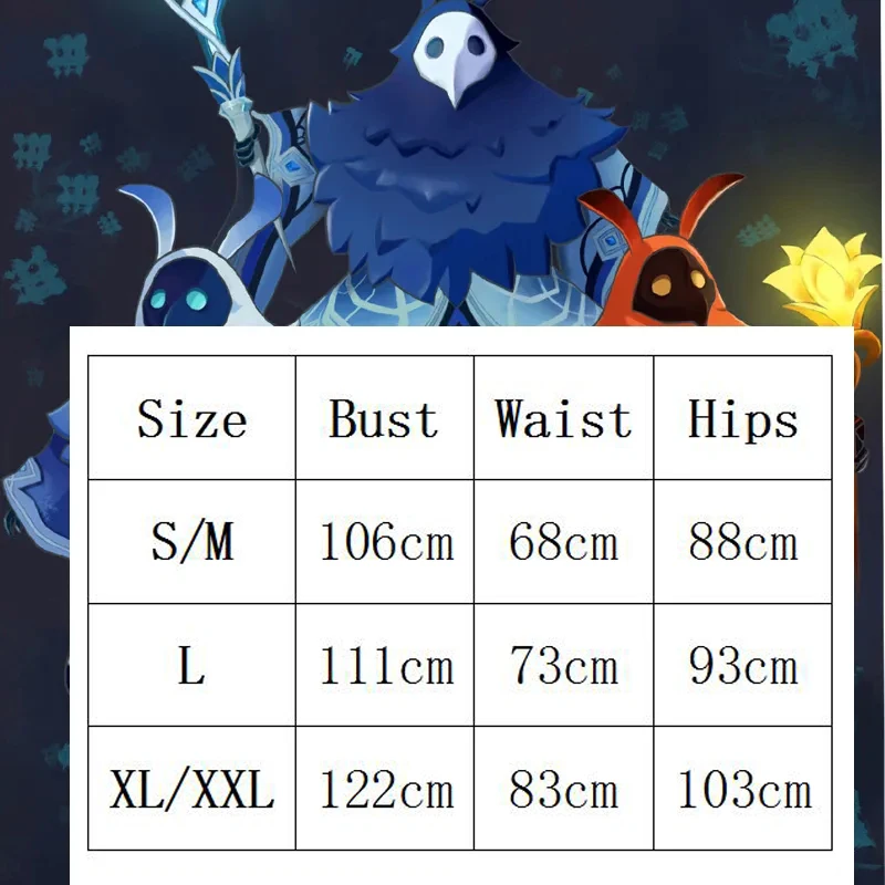 Game Abyss Mage Cosplay Costume Genshin Impact Water Ice Fire Thunder Attribute Outfit Halloween Carnival Cape Mask Gloves Props