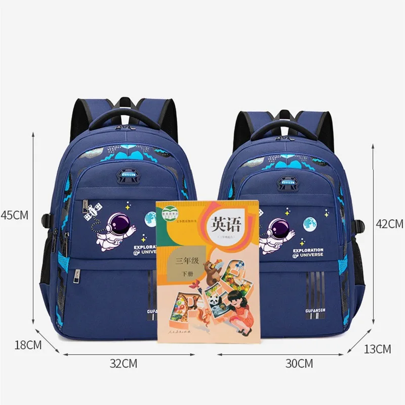 2023 New Children School Bags Kids Large Capacity Backpack In Primary Schoolbag Teenager Boys Waterproof Backpacks Book Bag