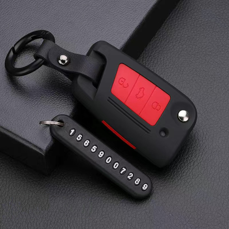 ABS Silicone Car Key Cover For Volkswagen VW Polo Golf 7 MK7 Tiguan passat For Skoda Octavia Kodiaq Karoq For Seat Ateca Leon