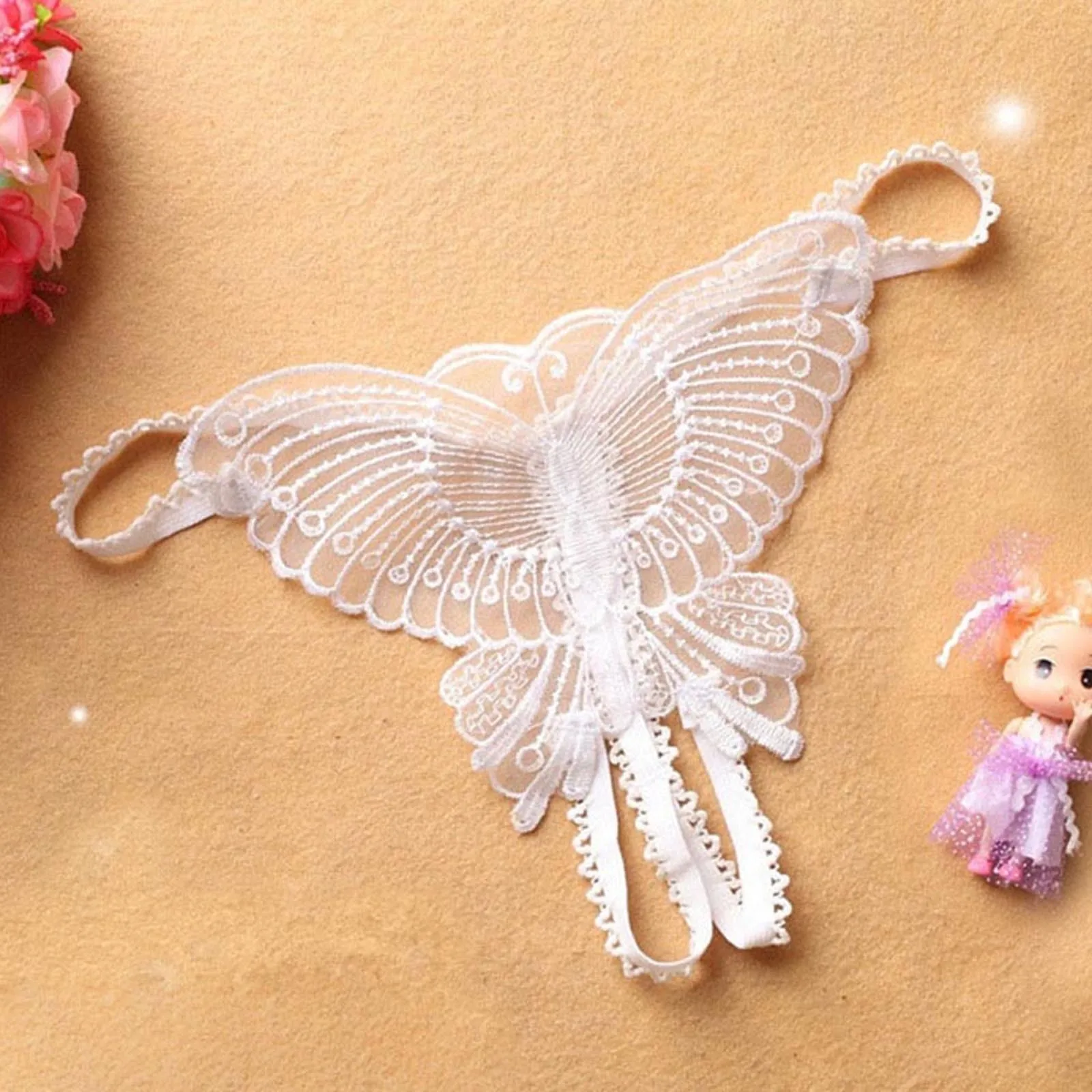 Sexy Thongs For Women Butterfly Lace Micro Women Open Thongs G Strings Transparent Underwear Sexy Panties For Women Lenceria