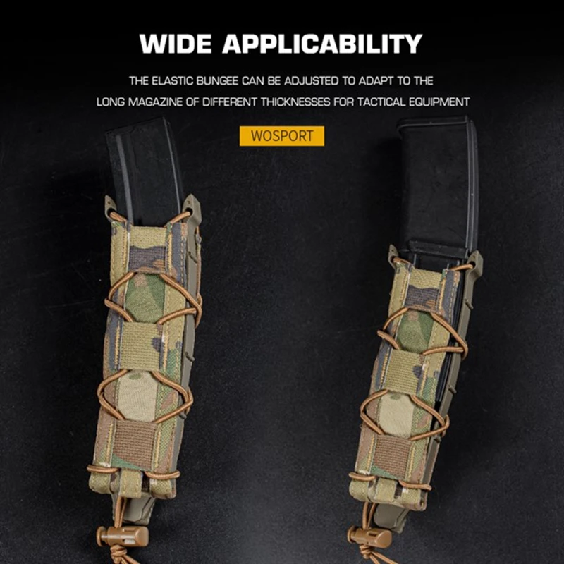 Tactical MOLLE Magazine Pouch Modular MP5 MP7 Mag Pouch Carrier Military Hunting Airsoft Pistol 9mm .45 Long Magazine Holster