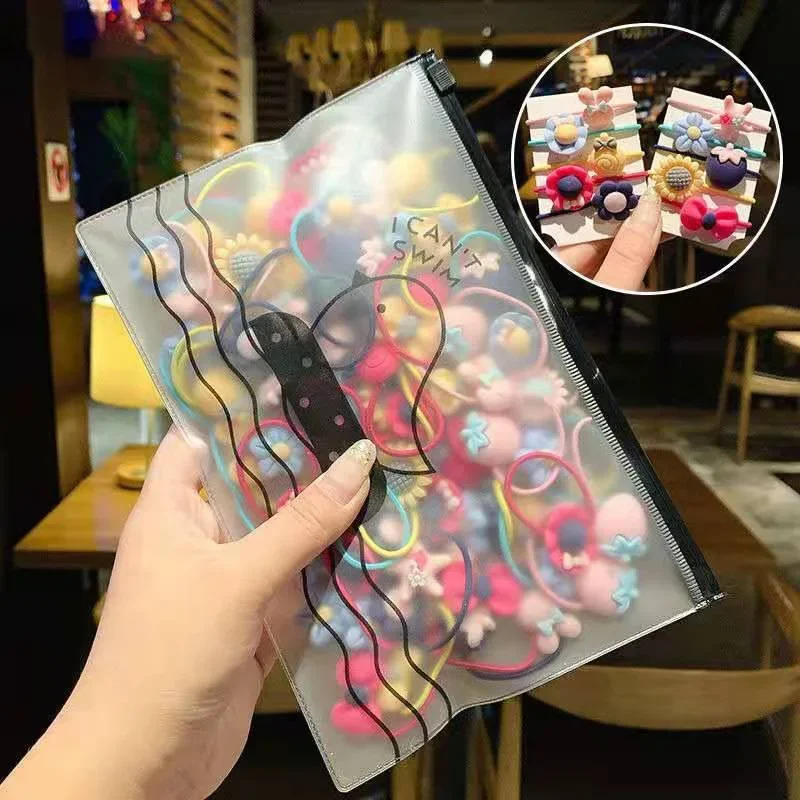 20Pcs/lot Girls Colorful Small Elastic new Hair Ties Bands Rope Children Ponytail Holder Scrunchies 2025 Hairband Kids Hair Accessories