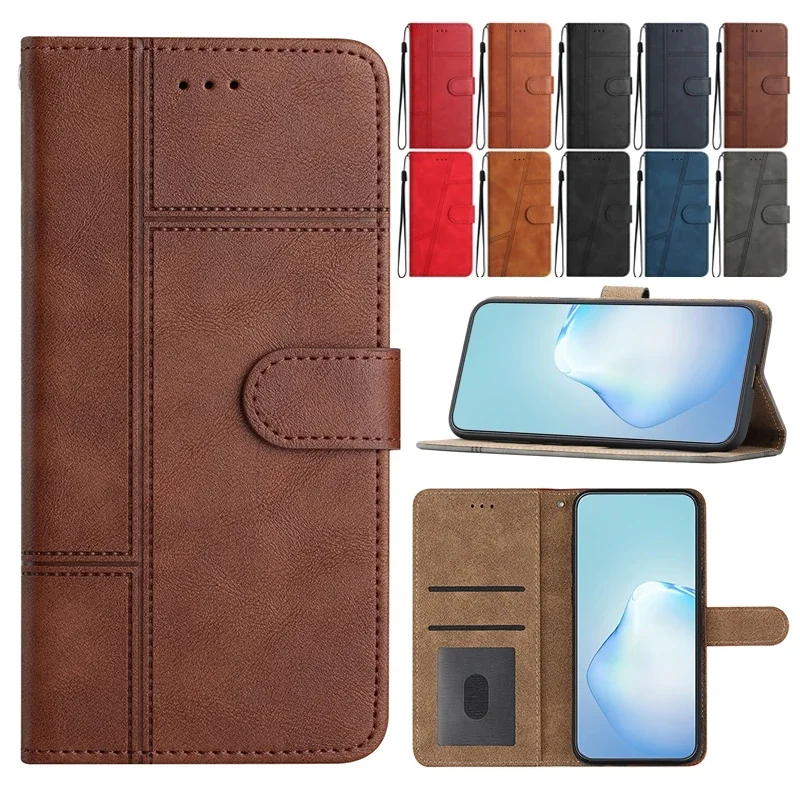 Leather Flip Wallet Case For Huawei P50 P40 P30 P20 2025 Pro P10 P8 Lite 2017 Honor 90 new Pro 50 Lite Nova 5T P Smart 2021 Protect Cover