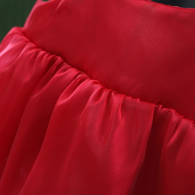 Solid Color Baby Girls new Summer Smooth Cool Children Clothes Sweet Korean Style Kids Bowknot Party Evening Dresses 0 2025 To 3 Years