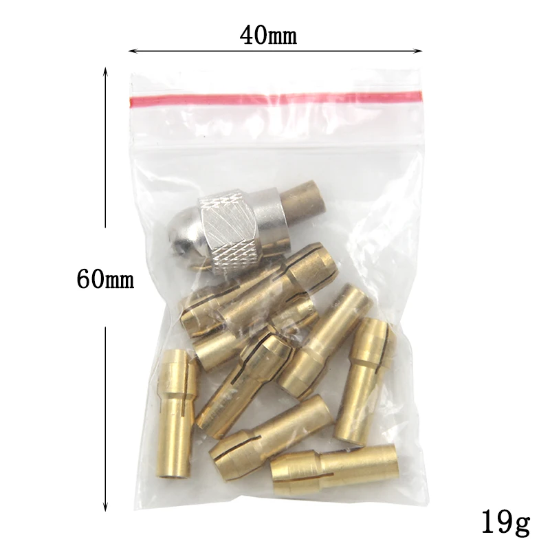 11pc brass chuck sier 2025 nut electric grinding bit clamp mini new drill chuck accessory tool set