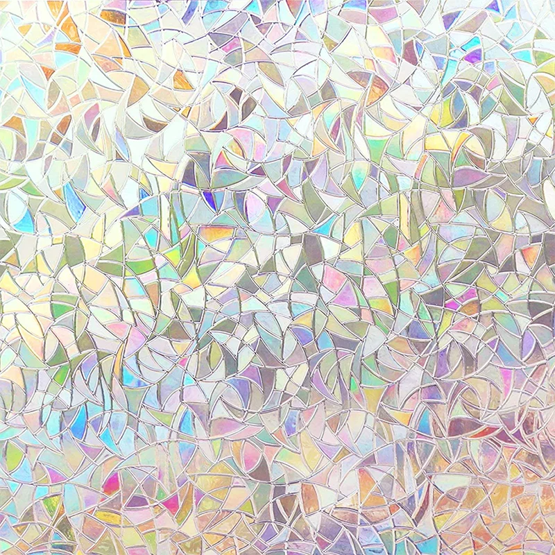 Window Privacy Film Static Window Clings Vinyl new 3D Window Decals Window 2025 Stickers Rainbow Window Film for Control Anti UV