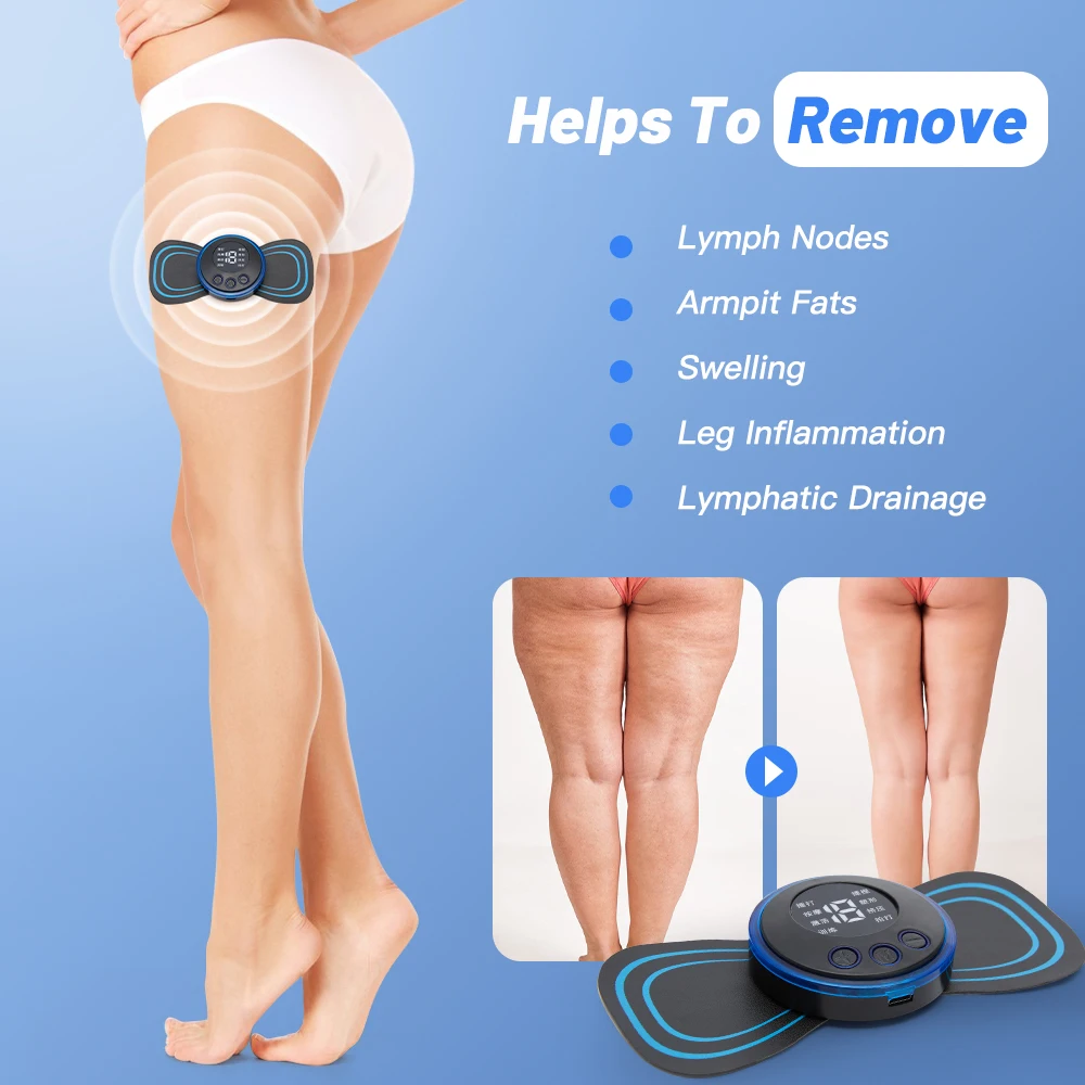 EMS Back Stretcher Electric Pulse Massager Patch Tens Cervical Masajeador Electrode Gel Pads Muscle Stimulator Neck Pain Relief
