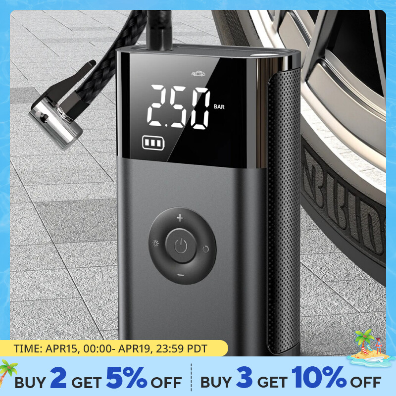 Mini Air Compressor 12V 150PSI Portable Electric Air Pump Car Tire Inflator For Motorcycle Bicycle Tire Air Filling Pump