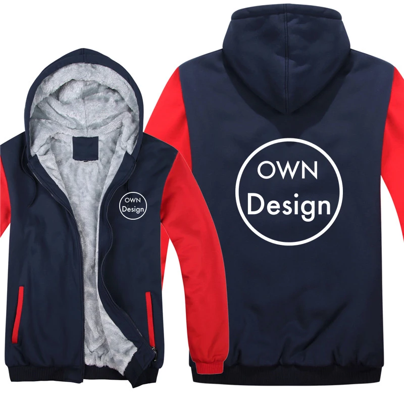 Custom Design Hoodies Men 2025 Cool Coat Thicken Make Your Design new Text Sweatshirt Mans Jacket Hoody