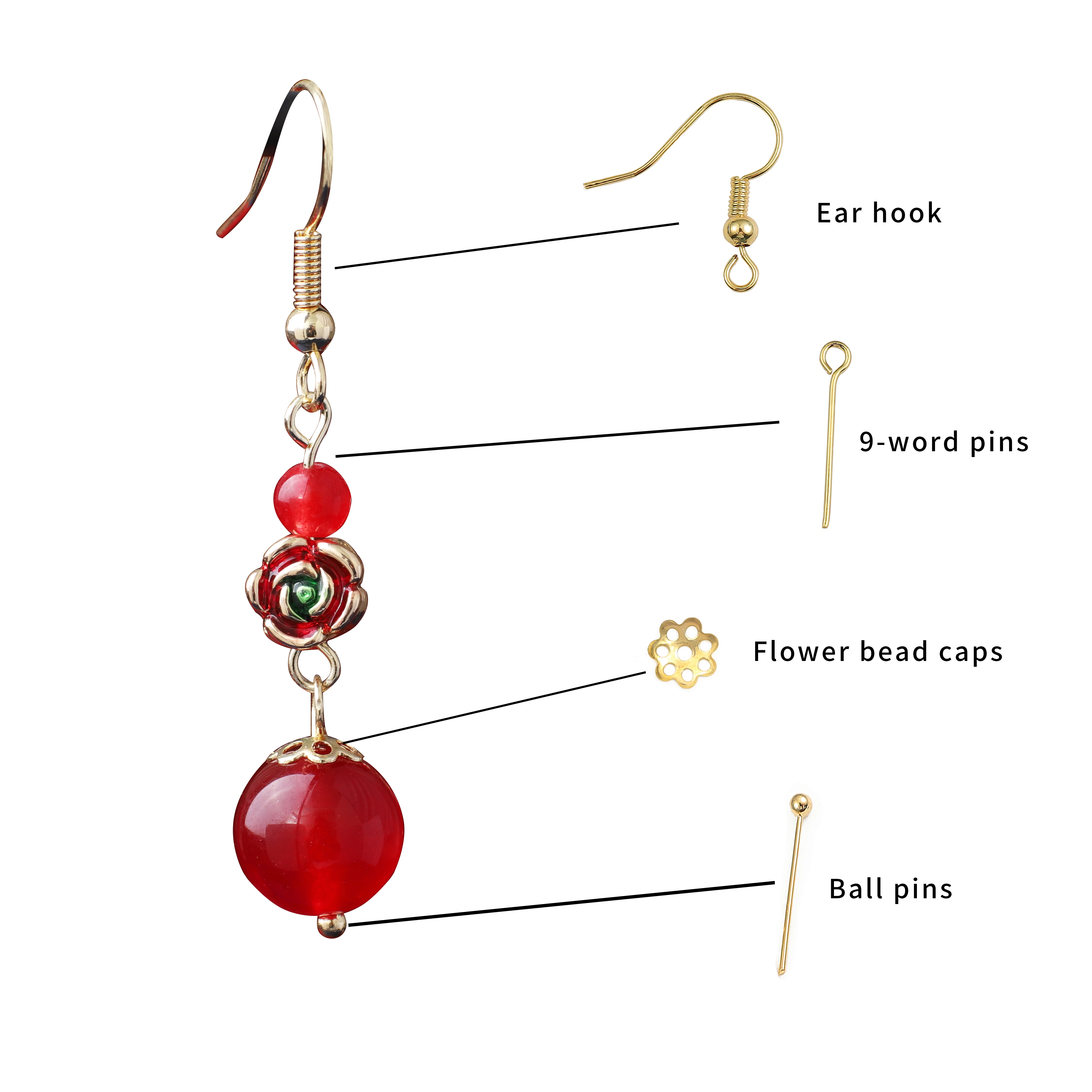 10 Grids Boxed DIY Jewelry Basic Accessories Lobster Clasp Open Jump Rings Jewelry Making Supplies Kit