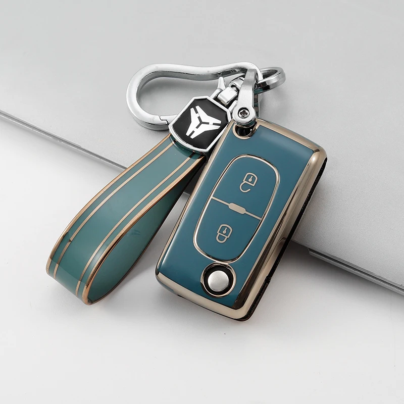 TPU Car Remote Key Case Cover Shell For Peugeot 107 207 307 308 407 607 3008 5008 for Citroen Xsara Picasso C5 C6 C8 Keyless