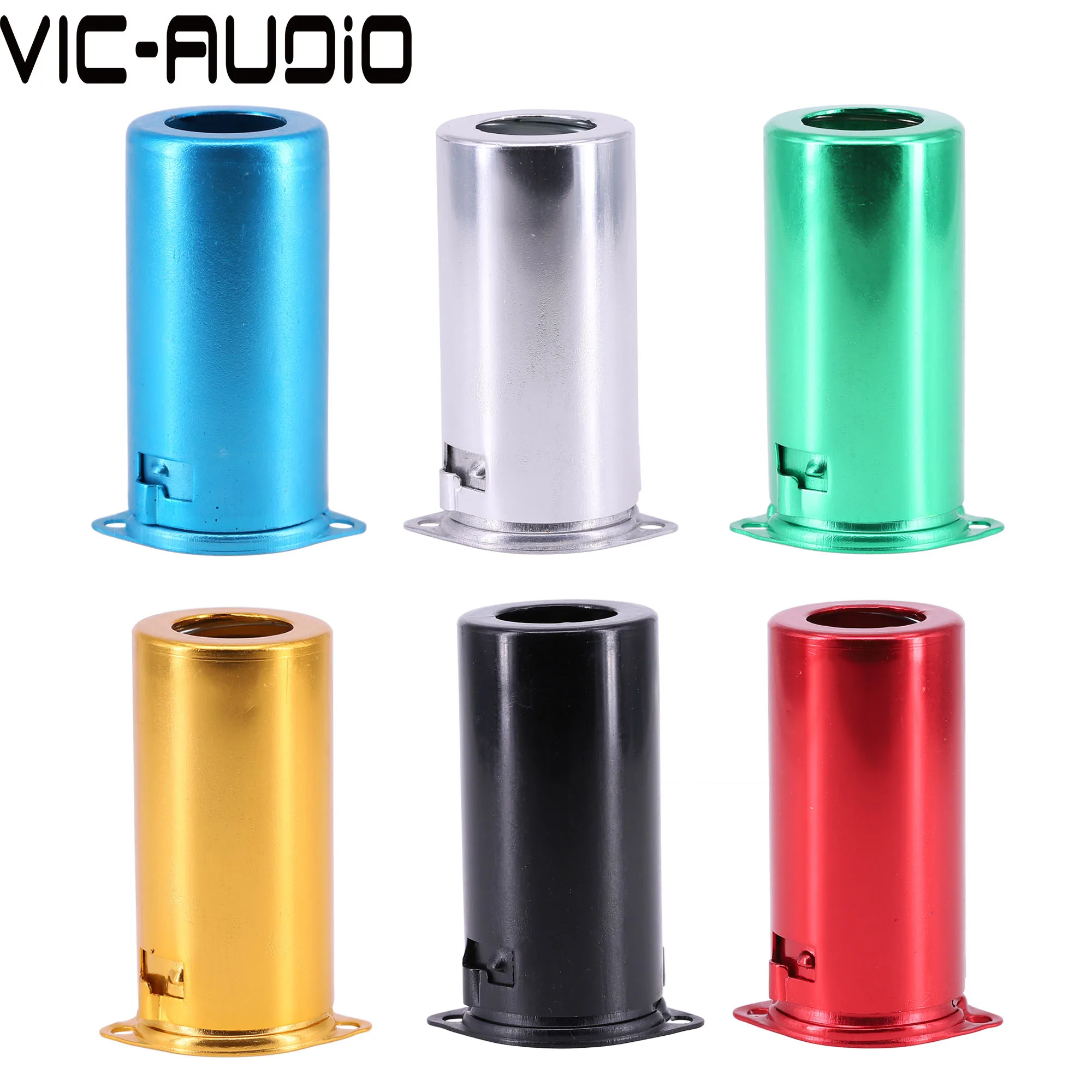 new 10PCS 55mm 2025 Aluminum 9PIN Tube Socket Shield Cover 9G-55 For 12AX7 12AU7 5670 ECC82 6922 ECC83 Vacuum Tube Shield Amplfier DIY