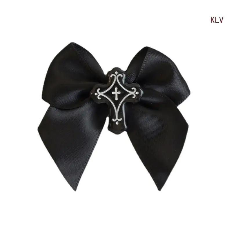 Spring Summer Hair Clip for Girl Hair Clip Halloween Punk Bowknot Hair Barrettes for Teenager Ponytail Decors