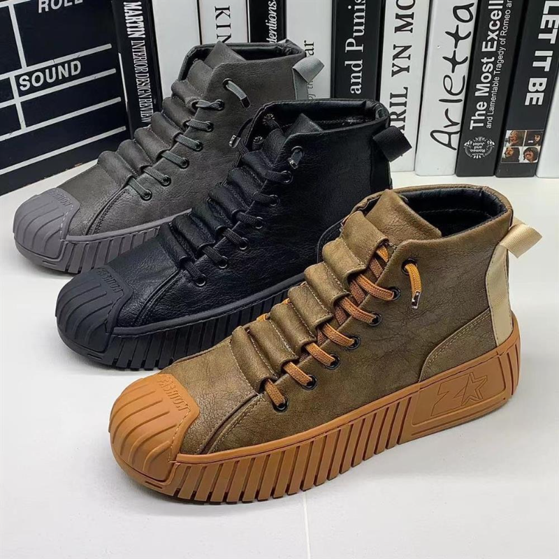 2025 Autumn and Winter Men Increased Boots Lace-up Casual Board Shoes High Quality Outdoor Boot British Style New dh320680