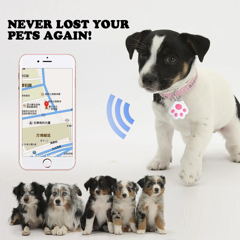 Dog Claw Mini Gps Tracker for new Dogs Cat Children Elderly Anti-Lost Device Locator Tracer Pets Collar 2025 Key Tracking