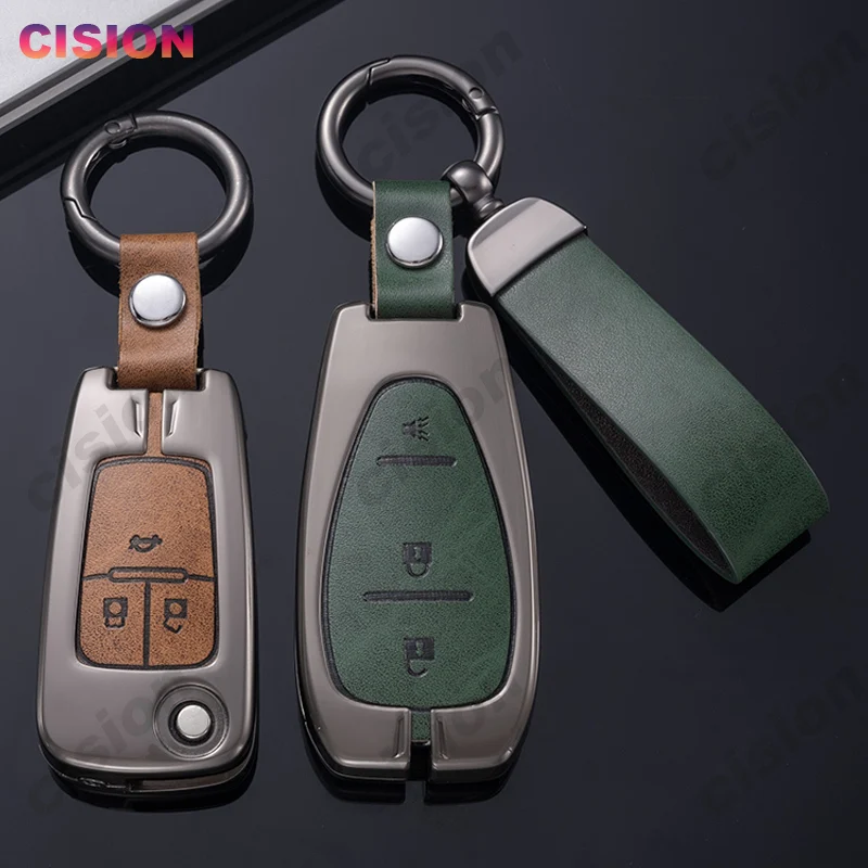 Car Key Fob Cover Case Shell For Chevrolet Cruze Malibu Camaro Tracker Trax Trailblazer Aveo Sonic Spark Remote Holder Keychain