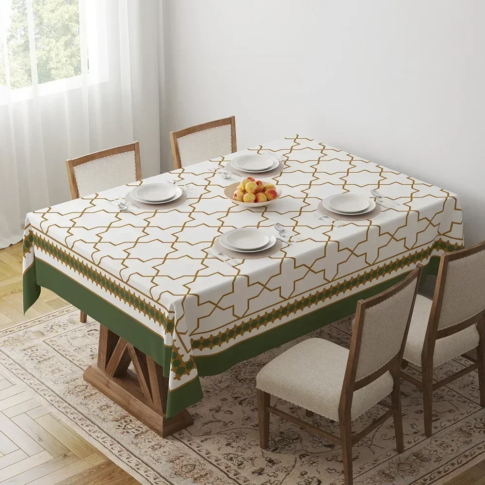 Geometric Dining Decorative Desk Towel Square Tabloth Sous Verre De H56K01