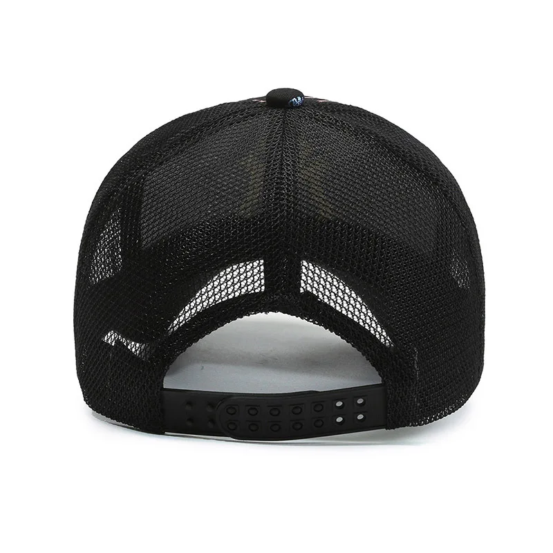 New Summer Breathable Women Men Baseball Caps Female Male Geometic Print Mesh Snapback Hats Cap for Woman Men Gorras Trucker Hat
