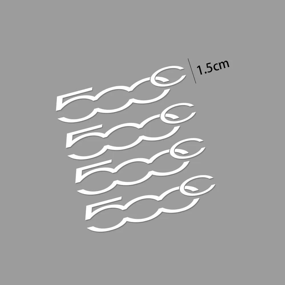 4Pcs Car Window Wiper Stickers For Fiat 500 500C 2012 500X 500L Abarth 695 Auto Decor Decal Vinyl Cover Auto Tuning Accessories