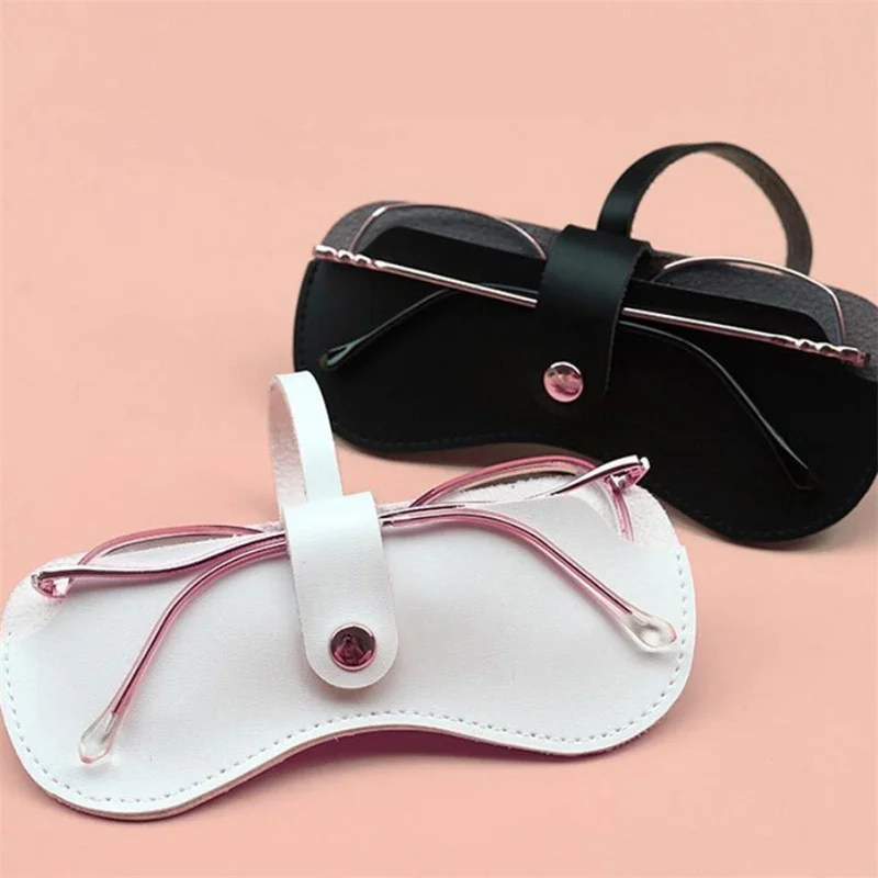 Portable Ultra-thin Glasses Case PU Leather Sunglasses Storage Box Simplicity Snap Eye Glasses Container Cover Eyewear Bags